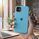 Capa P/ iPhone 11 Logo Maçã Silicone Premium Cores Diversas