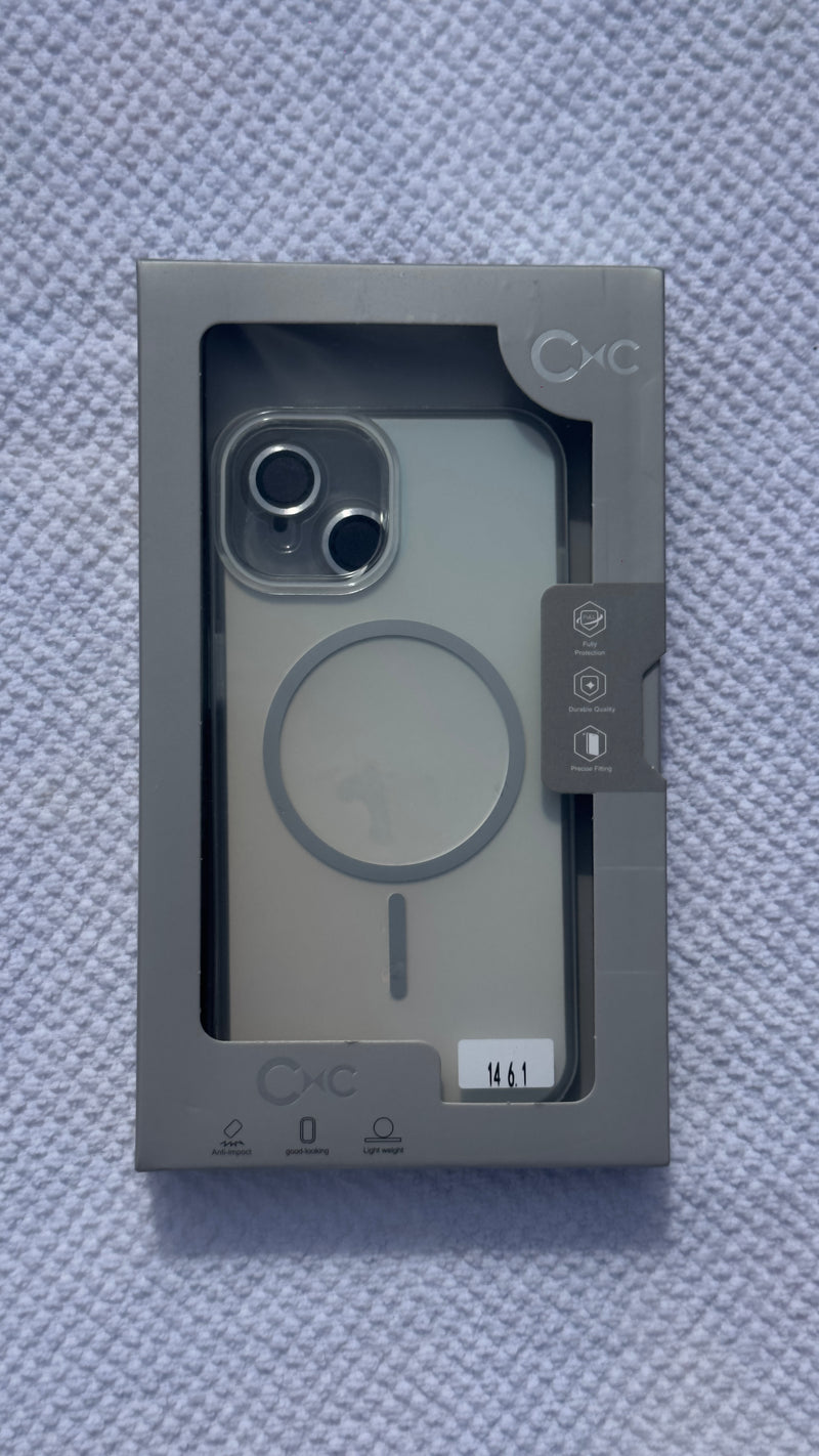 Capinha Magnética Transparente com MagSafe – iPhone 11 ao 17 Pro Max