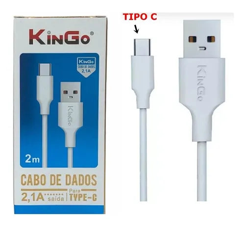 CABO TYPE-C (USB) 2 METROS (KINGO)
