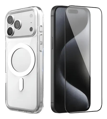 Capinha Magnética Trans + Película 3d Para iPhone 17 Pro Max
