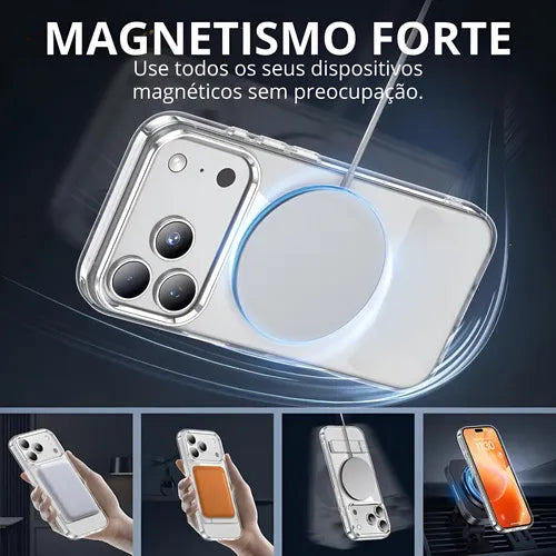 Capinha Magnética Trans + Película 3d Para iPhone 17 Pro Max